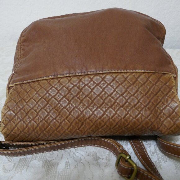 Union Bay Brown Soft Faux Leather Crossbody Shoulderbag 10" x 8" in - Picture 6 of 14